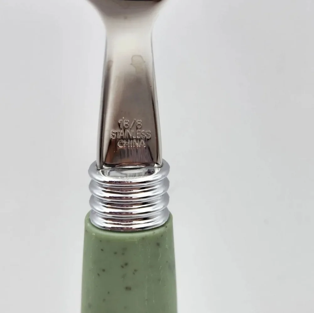 Stainless Steel Pie Server, Green Handle